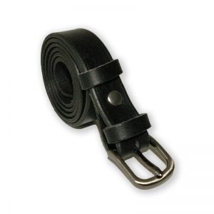 Image de la ceinture cuir noire de 25 mm de large