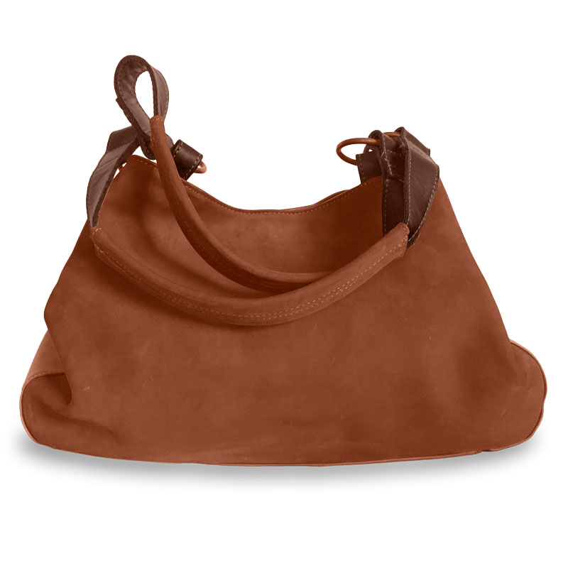 Sac cabas camel en cuir