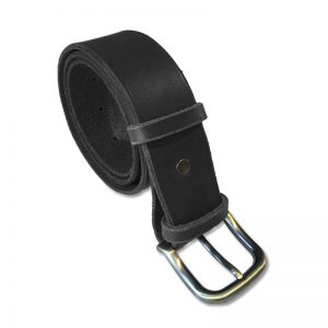 Image de la ceinture cuir noire de 40 mm de large