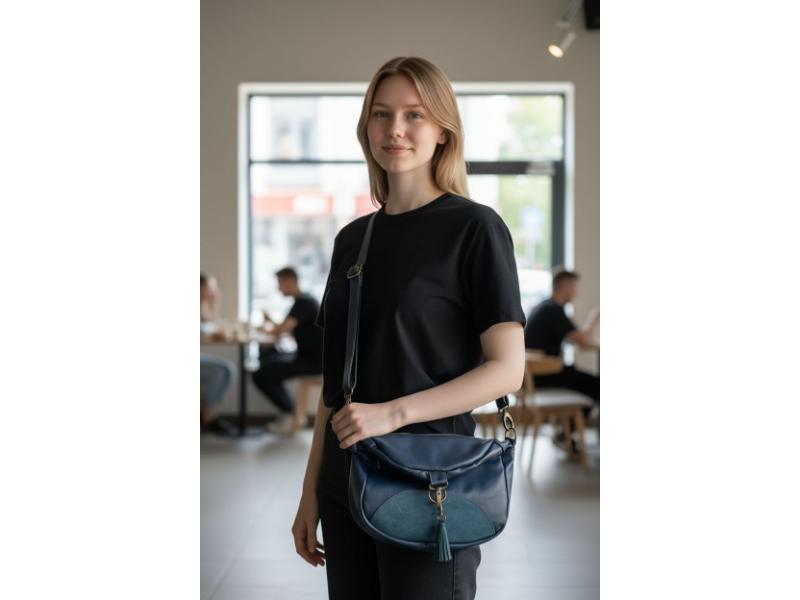 Sac artisanal en cuir 3 en 1 – Image 3