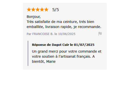 avis client coffret ceinture cuir noel